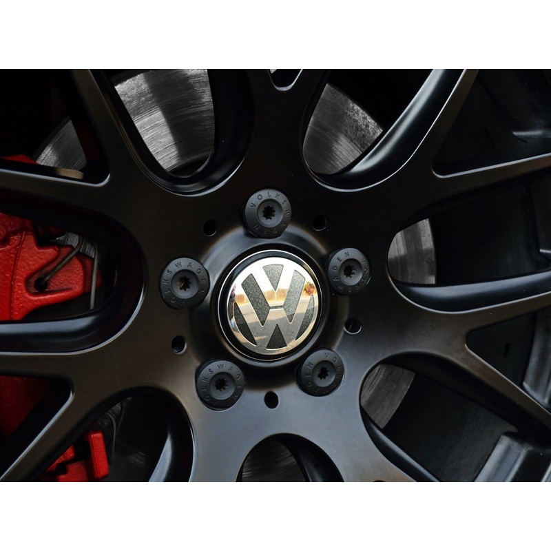 VW Center Cap Badge Insert Set – United Gray Metallic