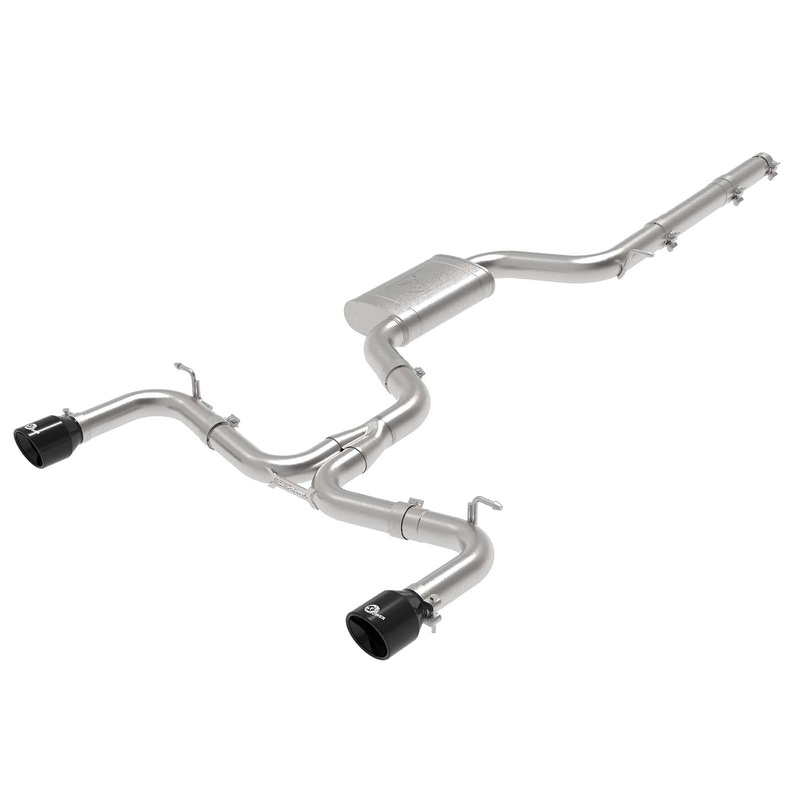 aFe MACH Force-Xp 3 IN to 2-1/2 IN Stainless Steel Cat-Back Exhaust Carbon Volkswagen GTI 15-17
