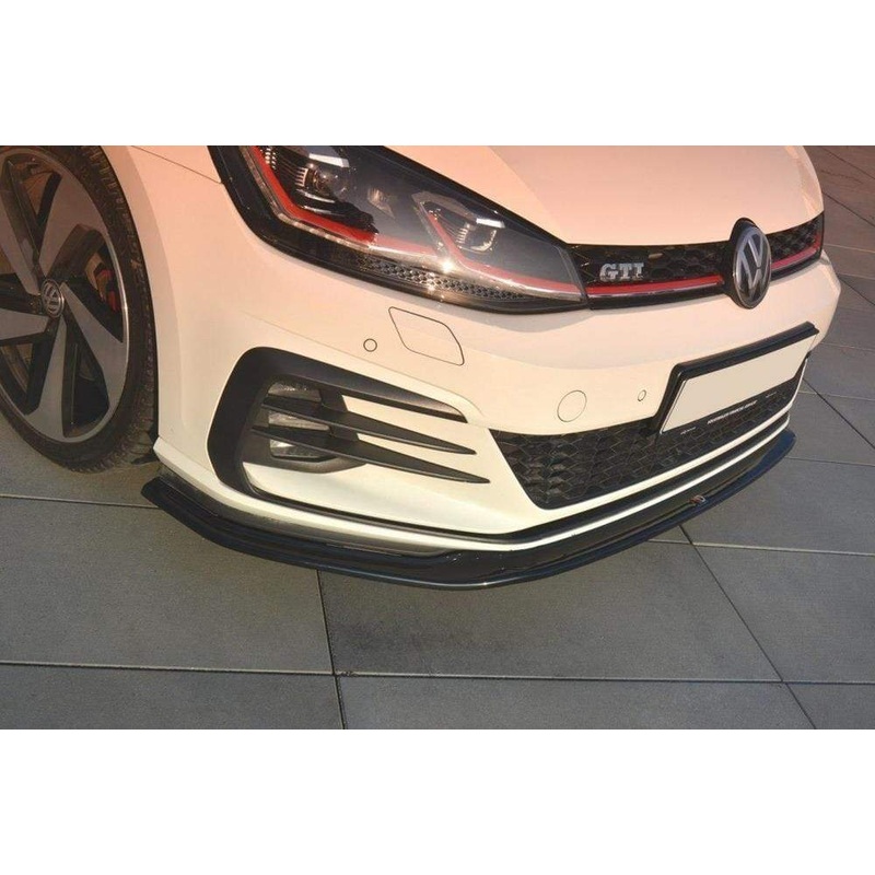 Maxton Design Gloss Black V2 Front Splitter | Volkswagen GTI Mk7.5