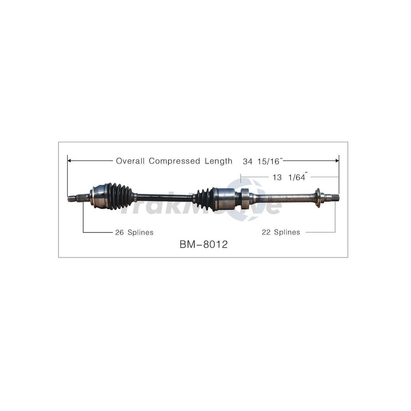 Axle Assembly Front Right Manual – MINI Cooper Base R50