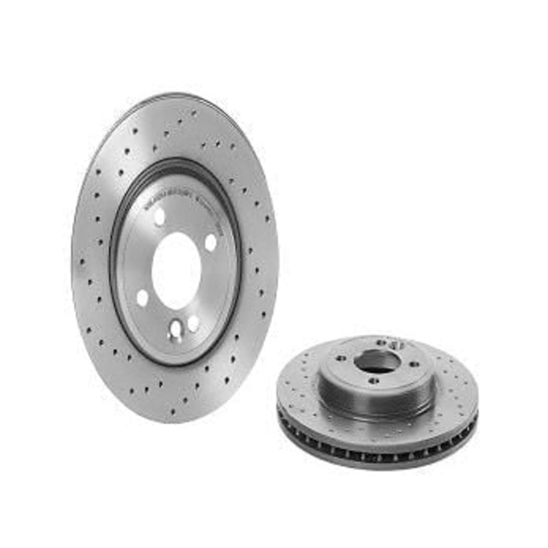Front Brake Cross Drilled  Rotor Kit (276×22) – MINI Cooper Base / R50 / R52 / R53