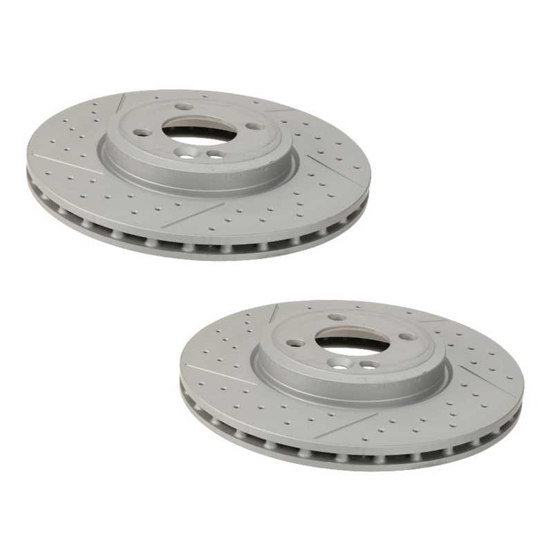 Front Drilled & Slotted Rotor Kit (294×22) – MINI Cooper / JCW / S / R50 / R52 / R53 / R55 / R56 / R57 / R58 / R59