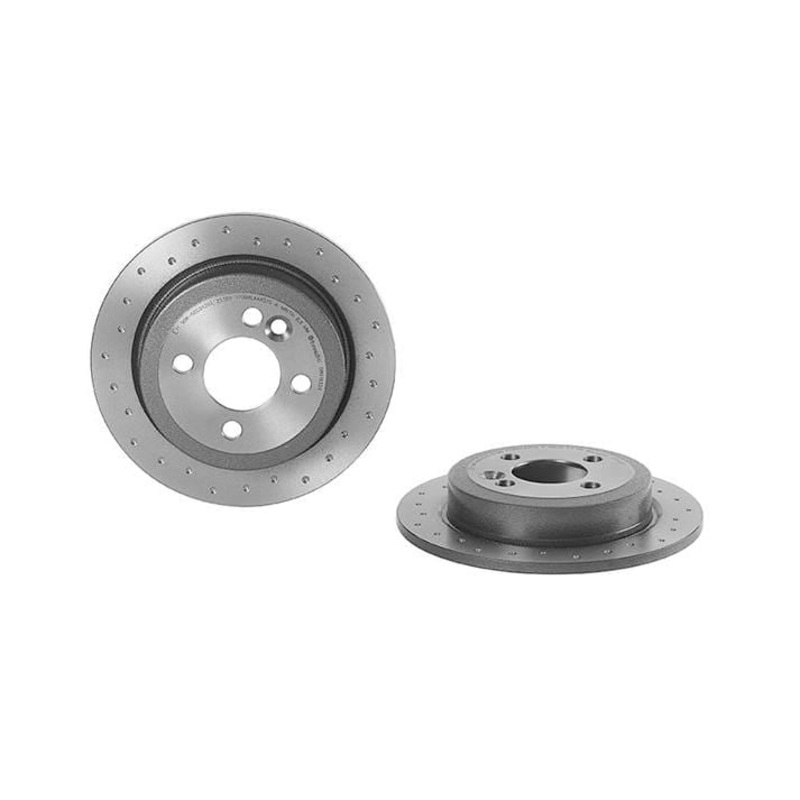 Rear Brake Cross Drilled Rotor Kit (259×10) – MINI Cooper Base / S / JCW / R50 / R52 / R53 / R55 / R56 / R57 / R58 / R59