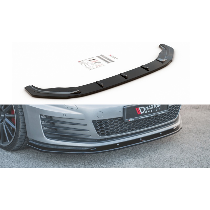 Maxton Design Gloss Black Front Splitter V1 | Volkswagen Mk7 GTI