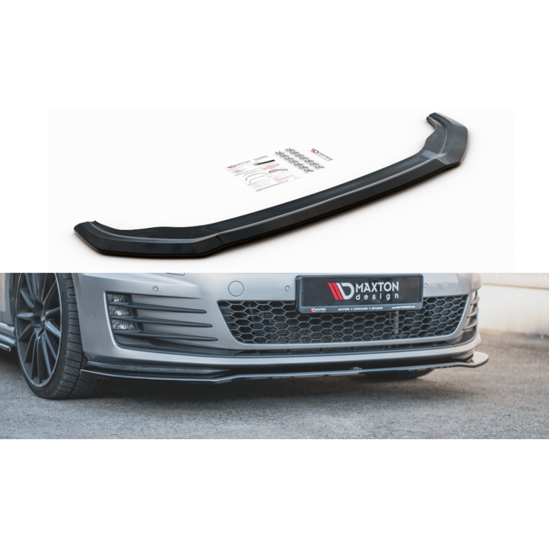 Maxton Design Gloss Black Front Splitter V2 | Volkswagen Mk7 GTI