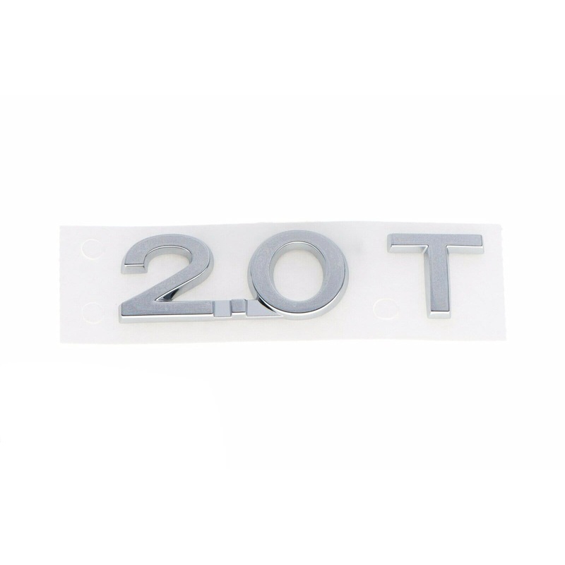 2.0T Emblem All Chrome Stick On – VW/Audi / A3 / A4 /  Mk5 GTi & GLi / EOS / B6 Passat