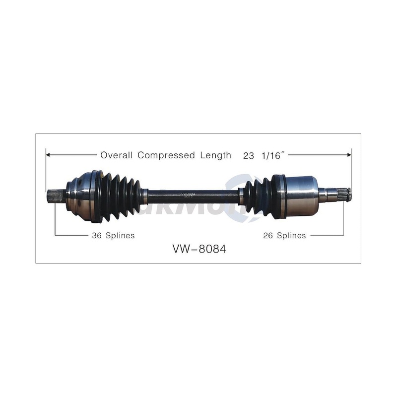 Axle Assembly Automatic Transmission (Front Left) – VW/Audi  Mk5 / Mk6 / 2.5L / Golf / Jetta 2.5l & 1.8T Gen3 / Passat