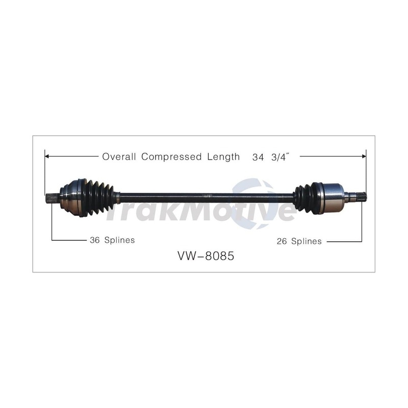 Axle Assembly Automatic Transmission (Front Right) – VW/Audi  Mk5 / Mk6 / 2.5L / Golf / Jetta 2.5L / 1.8T Gen3 / 2.0L / Passat