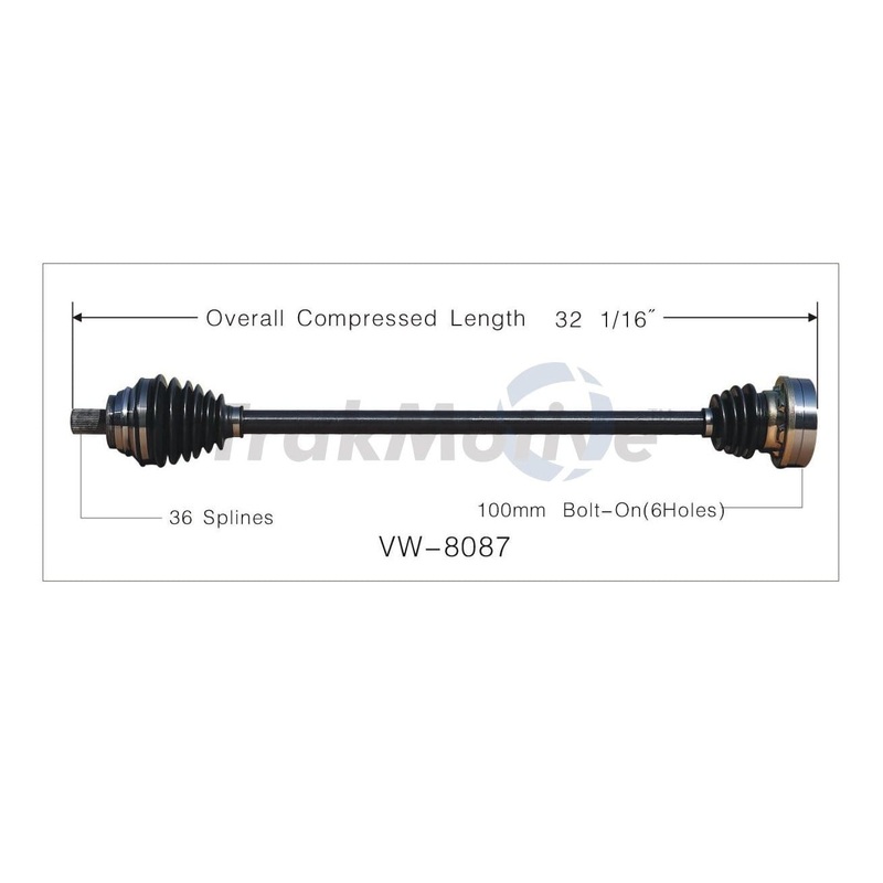 Axle Assembly Manual Transmission (Front Right) – VW / Jetta / Mk5 / Mk6 / 2.5L / 2.0L