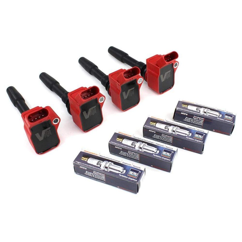 Velt Sport RS3 Red Ignition Coilpacks & Spark Plugs / Gen3 / Evo4 / 1.8T/2.0T