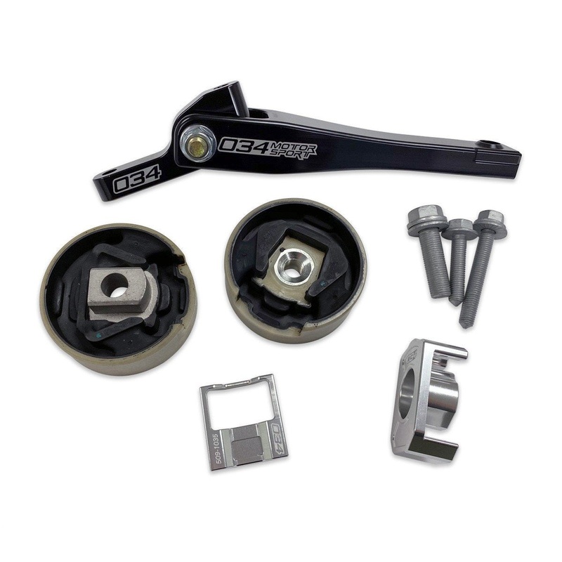 034Motorsport Billet Spherical Dogbone Mount Performance Pack w / Dogbone Pucks (Manual or 6-Speed DSG) / Audi 8V A3 / S3 / Audi 8S TT / TTS / Volkswagen Mk7 Golf / GTI / R / MK8 GTI