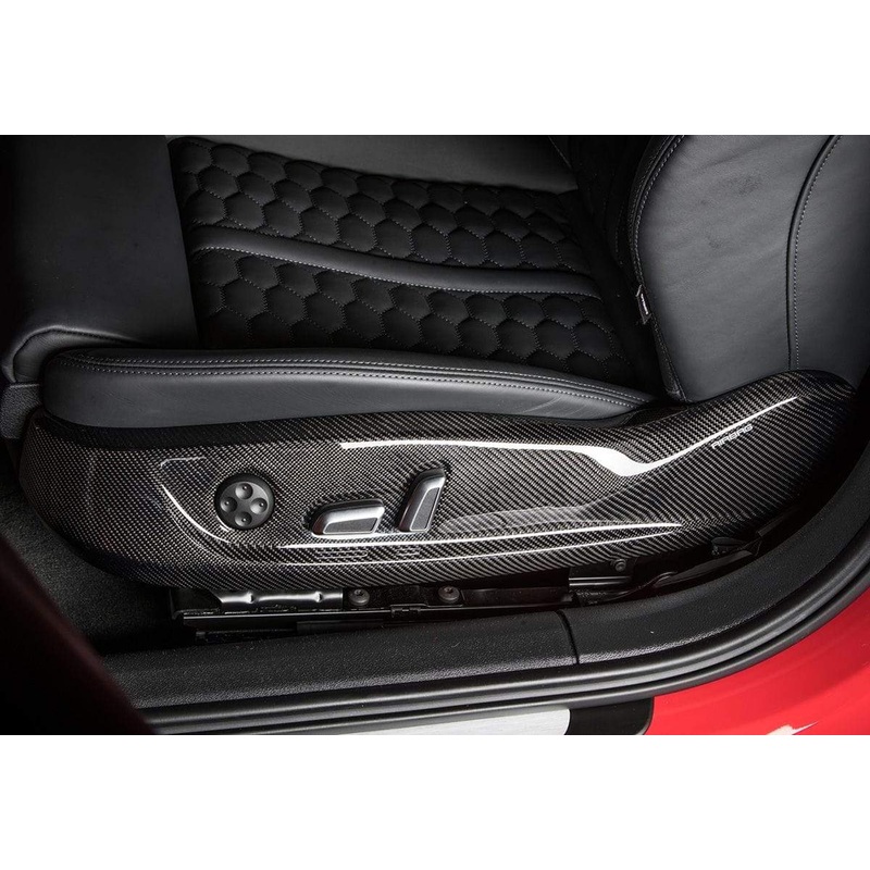 ABT OEM 2pc Carbon Fiber Seat Frame Cover | Audi A6/S6