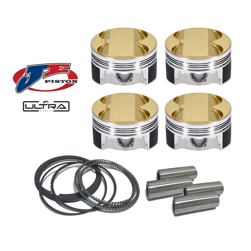 Ultra Series 23mm Pin Piston Set By JE – 82.5mm Standard Bore | 9.6:1 CR | Stock Stroke – 92.8mm – VW/Audi 2.0T TSI