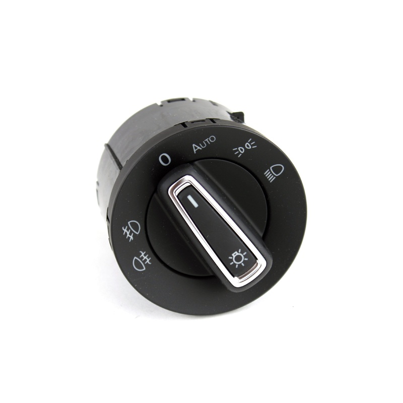 European Headlight Switch for Mk7 | Chrome Trim (Automatic)