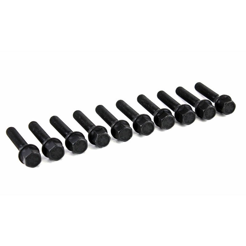 Bolt Kit in Black – Cone Seat 12×1.5 – 28mm (Set of 10)