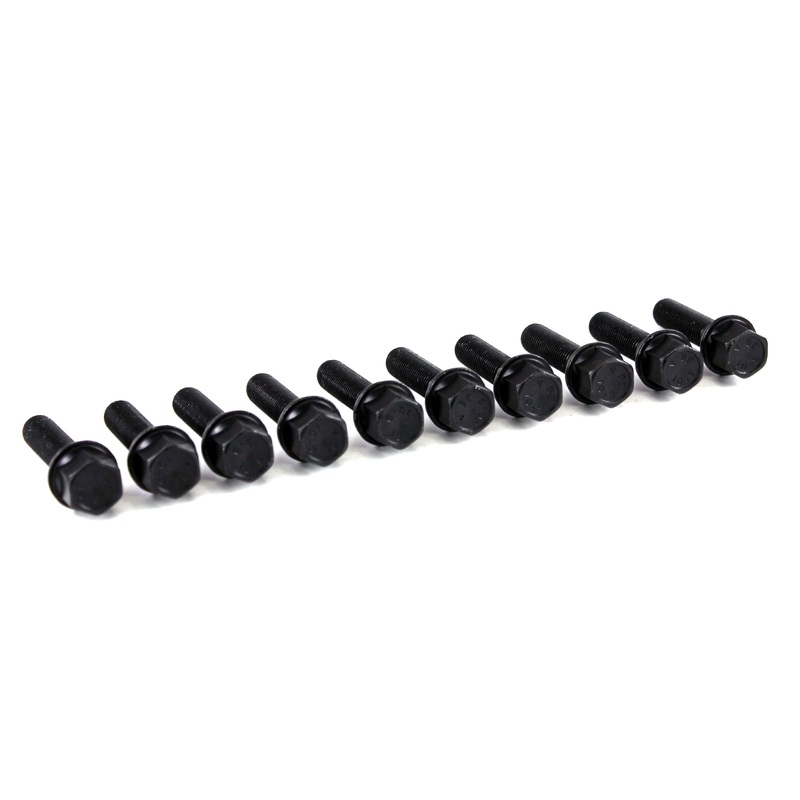 Bolt Kit in Black – Cone Seat 12×1.5 – 43mm (Set of 10)