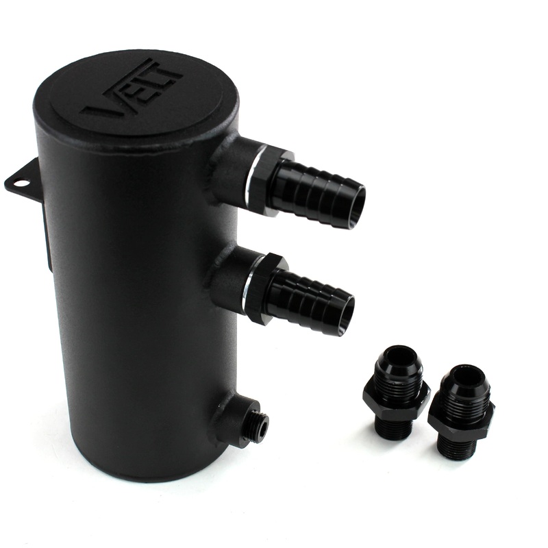 Velt Sport Universal Catch Can in Satin Black Finish
