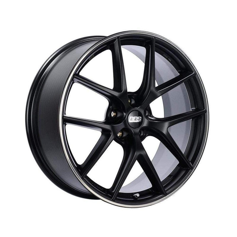 BBS CI-R Wheel Black Center w/ Polished Rim 5×114.3 20″