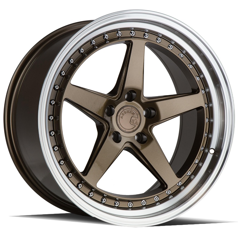 Aodhan DS05 19″ 5×114.3 Bronze w/Machined Lip