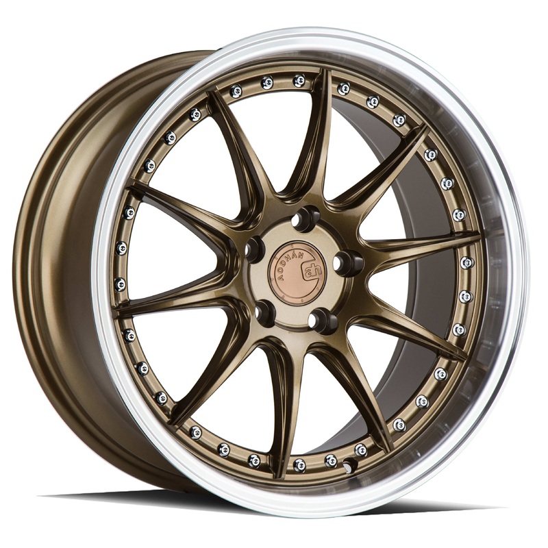 Aodhan DS07  18″ 5×100 Bronze w/Machined Lip