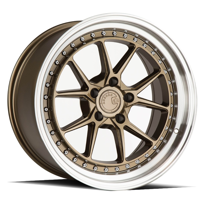 Aodhan DS08  18″ 5×100 Bronze w/Machined Lip