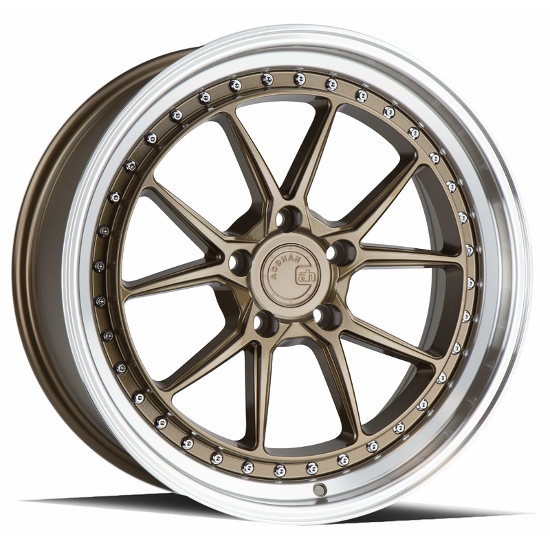 Aodhan DS08  19″ 5×120 Bronze w/Machined Lip
