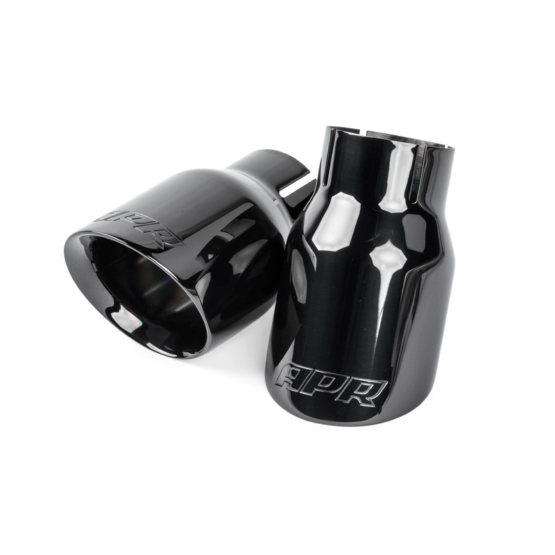 APR Double-Walled 3.5″ Slash-Cut Tips (Diamond Black) – Set of 2