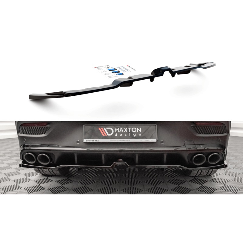 Maxton Design Central Rear Splitter (With Vertical Bars) Mercedes-AMG GLE Coupe C167