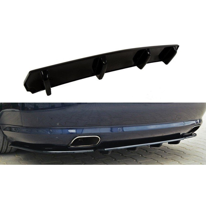 Maxton Design Central Rear Splitter Audi S8 D3 (With Vertical Bars)