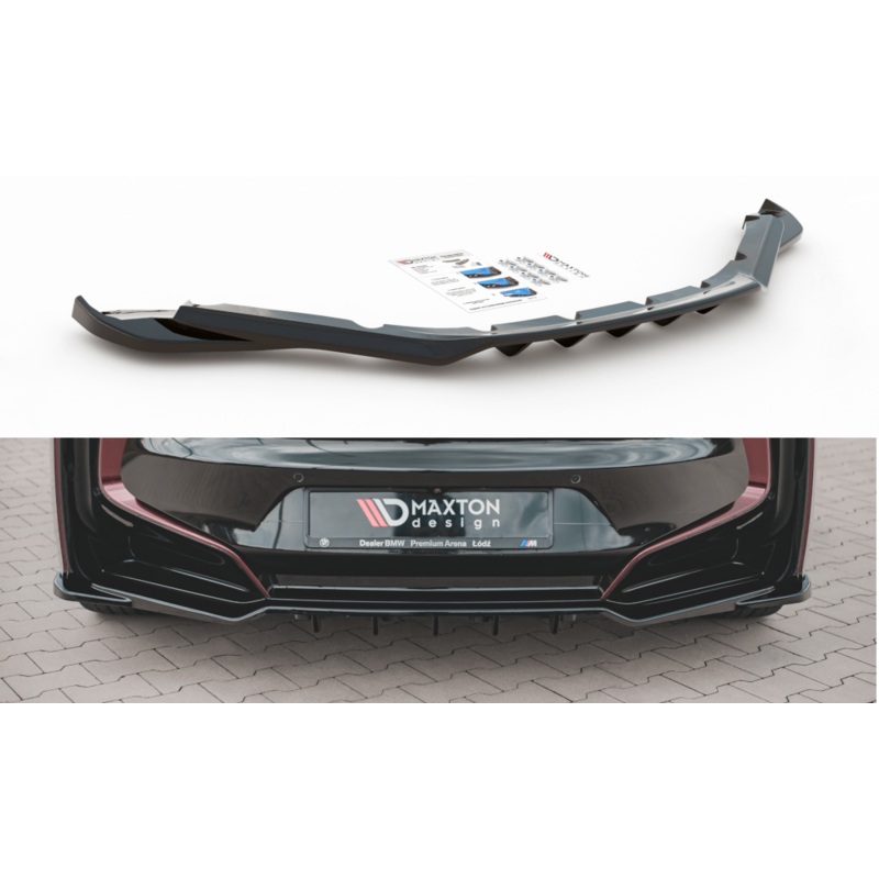 Maxton Design Central Rear Splitter (With Vertical Bars) BMW I8