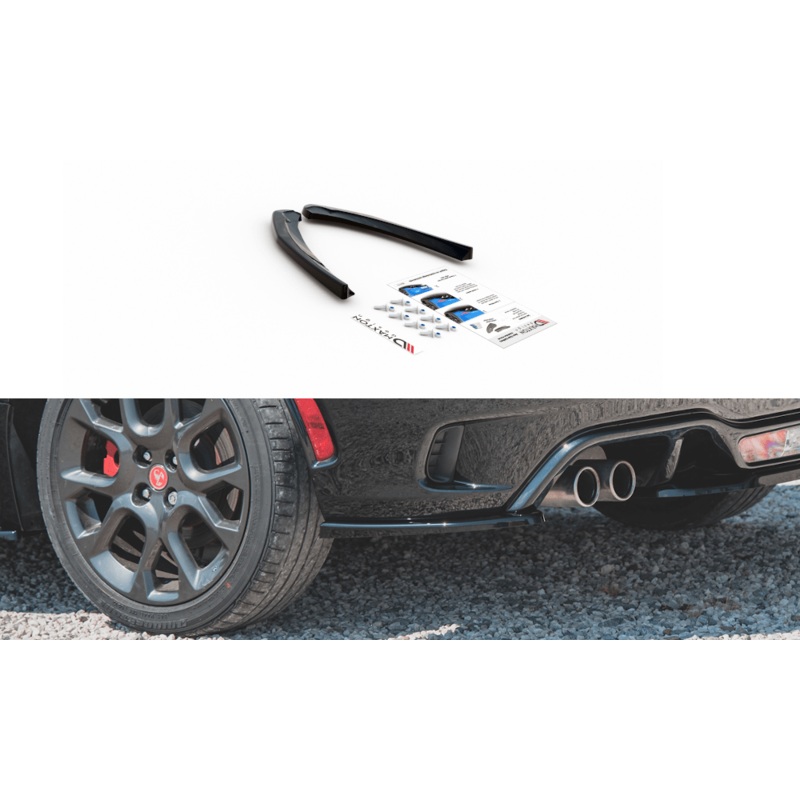Maxton Design Rear Side Splitters Fiat 124 Spider Abarth