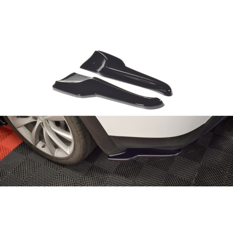 Maxton Design Rear Side Splitters V.2 Tesla Model X