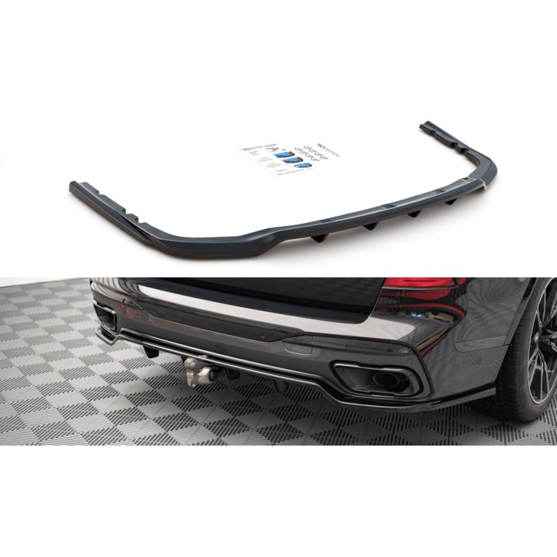 Maxton Design Central Rear Splitter (With Vertical Bars) BMW X7 M G07