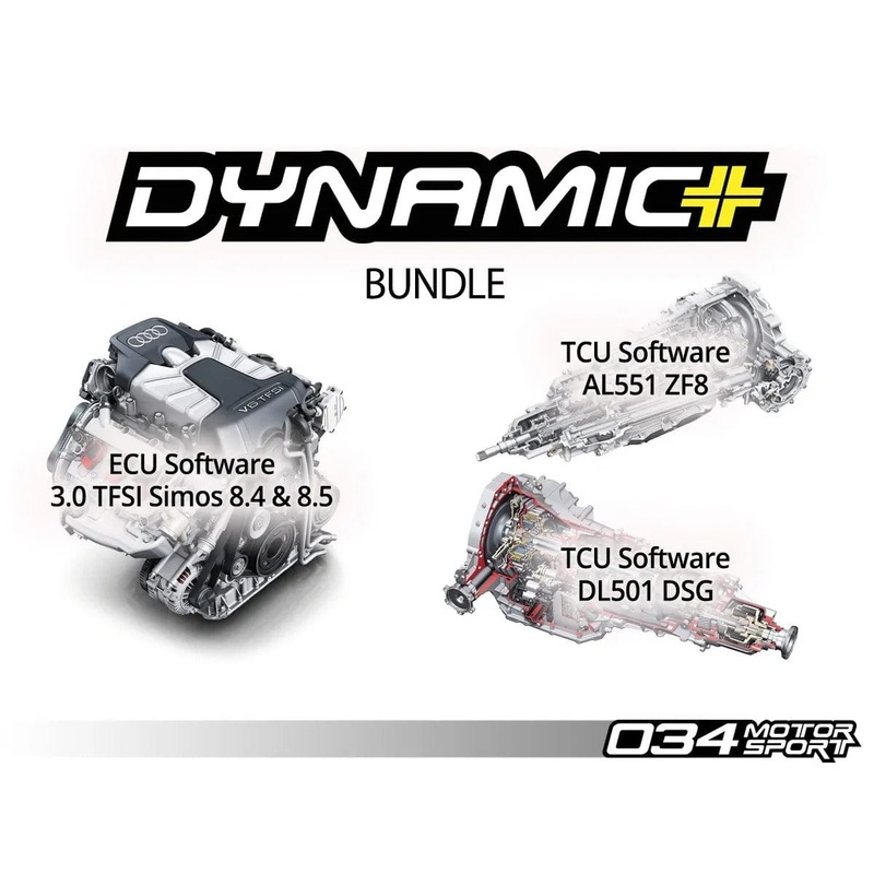 034Motorsport Dynamic+ Performance Software ECU & TCU Transmission Tuning Bundle – Audi / 3.0 TFSI / B8 / B8.5 / S4 / S5 / C7 / A6 / A7 / Q5 / SQ5