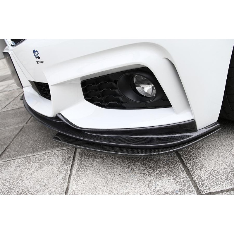 3D Design – 4 Series F32 / F36 Under Splitters Carbon