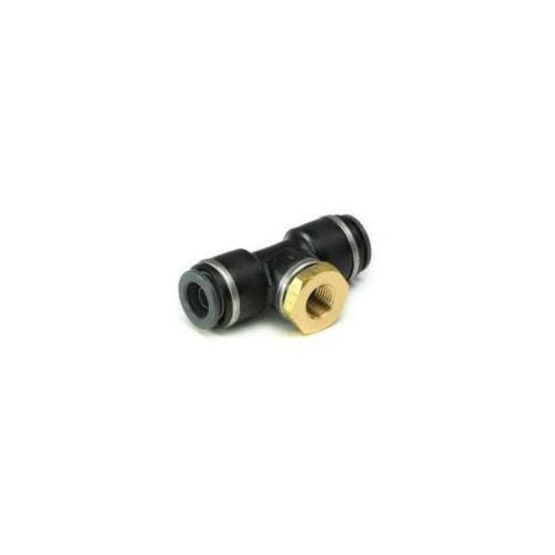 Accuair 3/8″ DOT/PTC TEE -TO- 1/8 NPT FEMALE (PRESSURE SENSOR TEE)