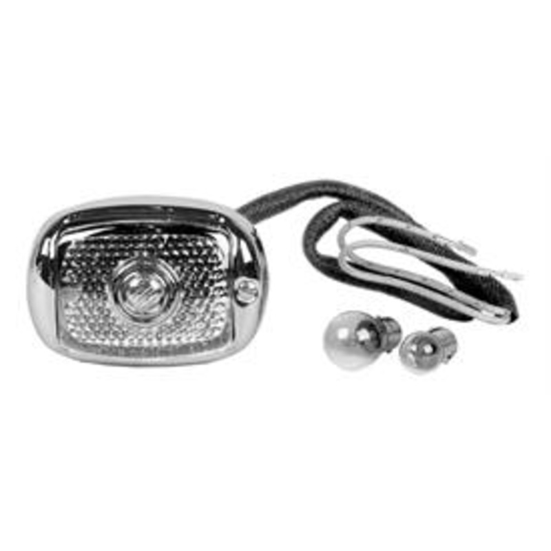 1940-1953 Chevrolet & GMC Tail Light Assembly, Polished Stainless (Passenger Side)-GM Truck