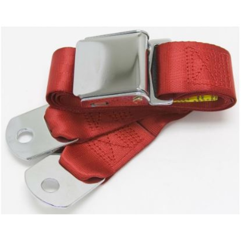 Seat Belt Aviator, Bright Red, 75″