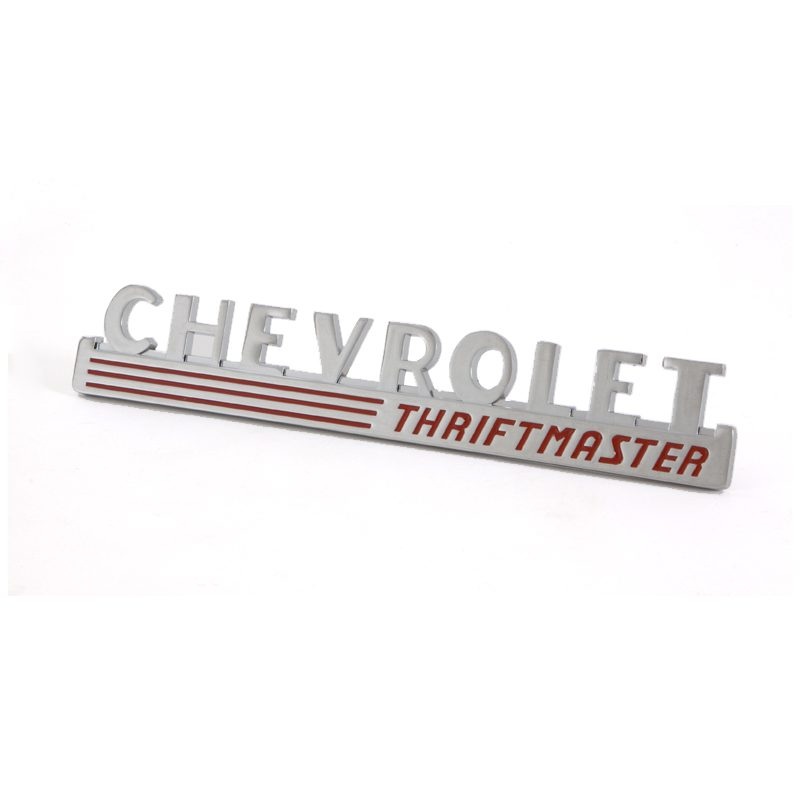 1947-1949 Side Hood Emblems “Chevorlet Thriftmaster”-Chevy Truck