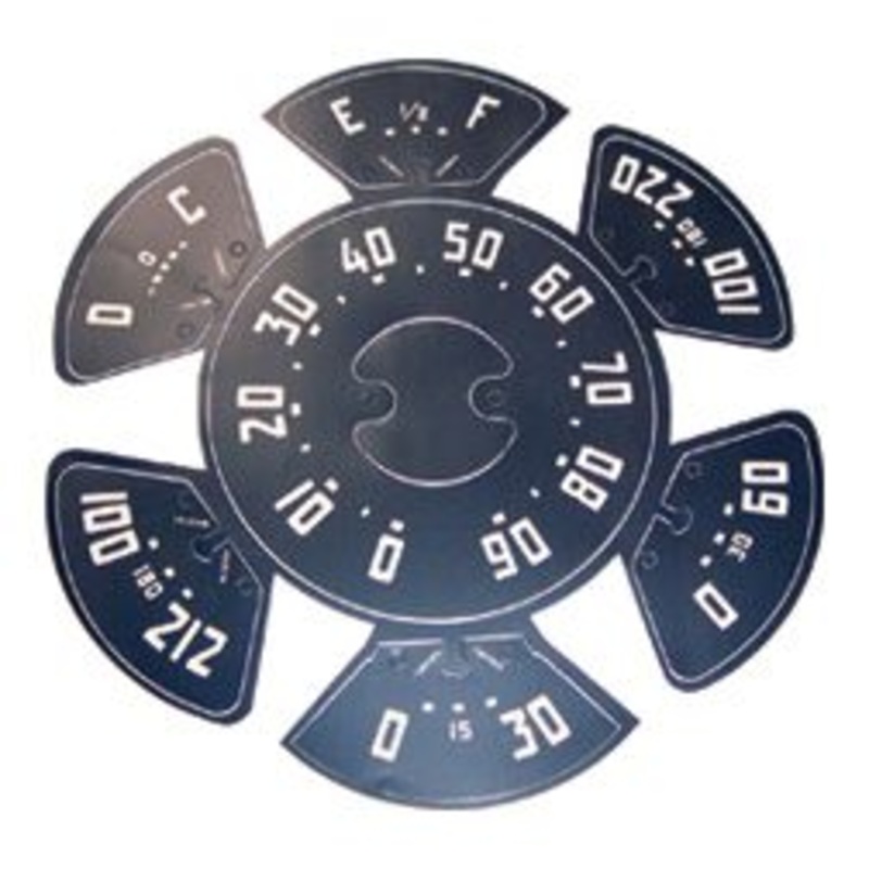 1947-1949 Dash gauge refacing set-Chevy Truck
