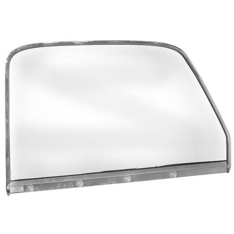 1947-1950 Complete Chrome Door Glass Assembly LH (Clear)