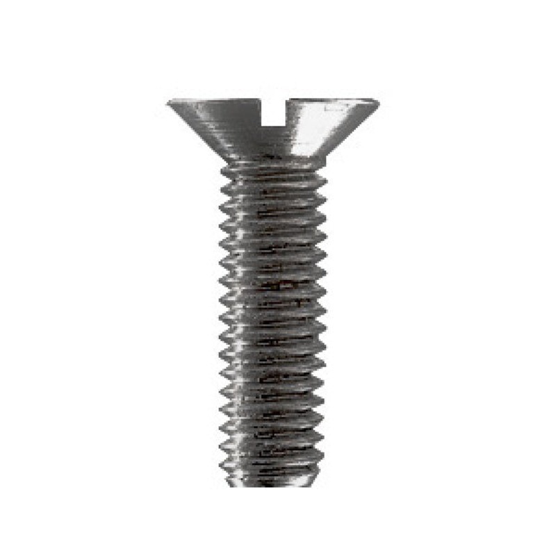 Oversized Flat Head Slot Screw M04X008 25 Pieces