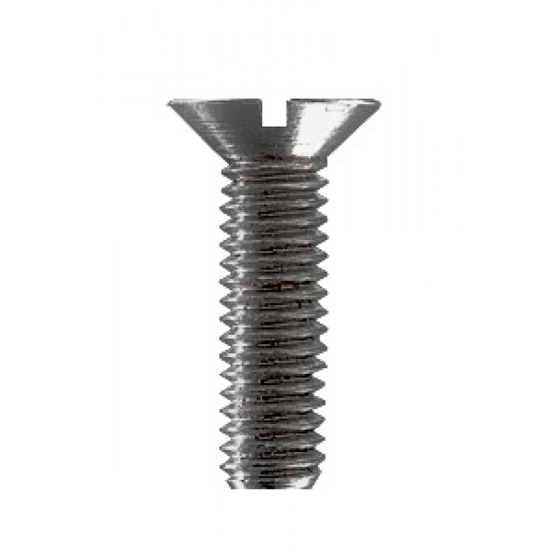 Oversized Flat Head Slot Screw M08X016 25 Pieces