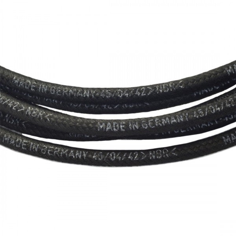 Black Braided Hose M4.5X2.5 1 Meter