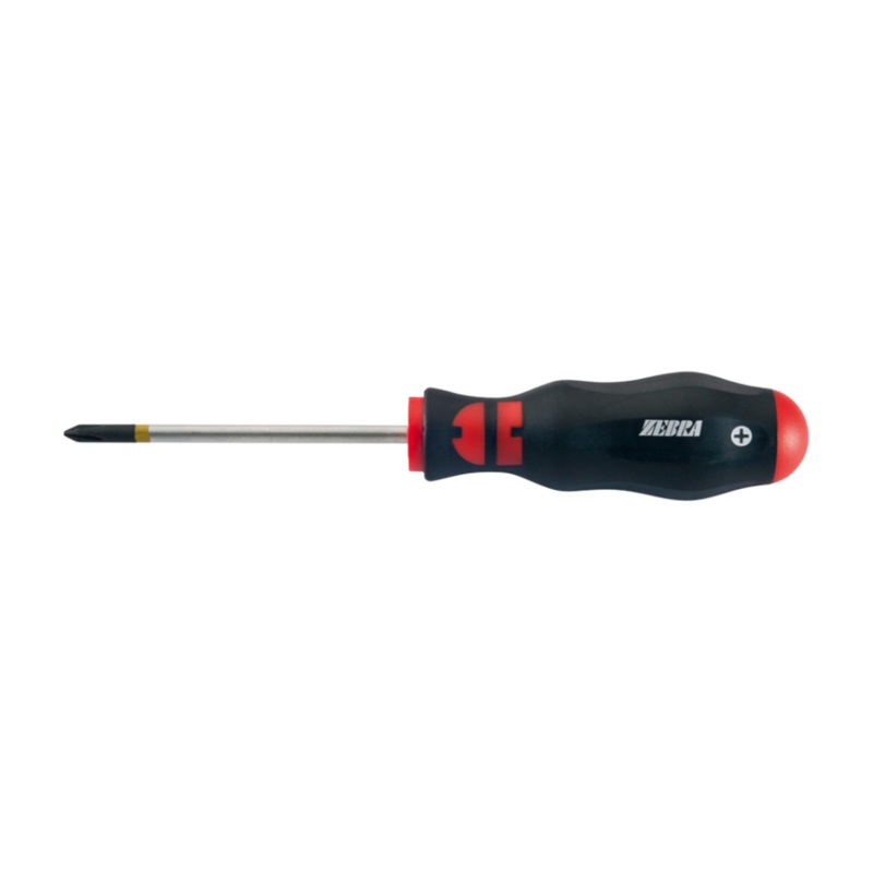 Zebra Round Blade Phillips Head Screwdriver  8 in
